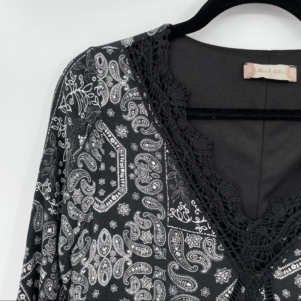 Altar'd State Black & white Patchwork Print Dress - Picture 4 of 12